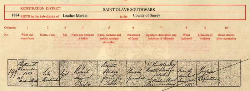 Birth_1884_StOlave_Southwark_Bridge_LilyG