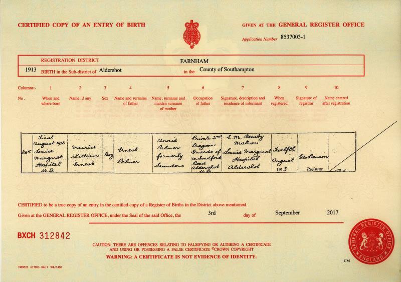 Birth_PalmerMaurice1913