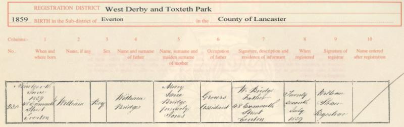 Birth_WilliamBridge_1859Jun19_WestDerby