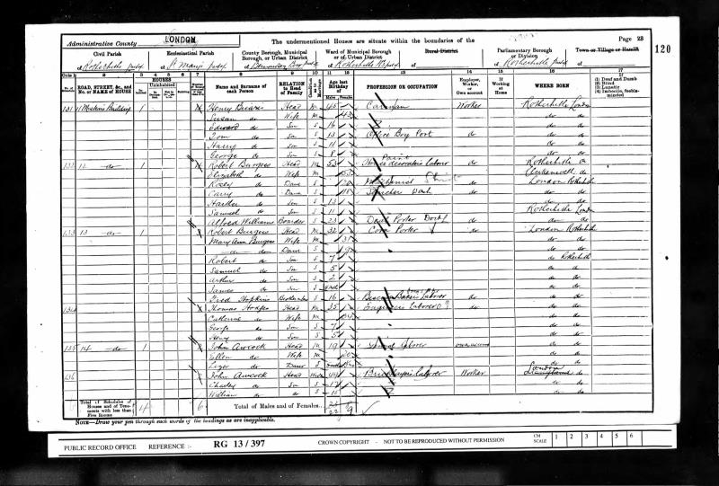 Burgess_Family_HeadRobert_1901Census_LNDRG13_397_398-0240
