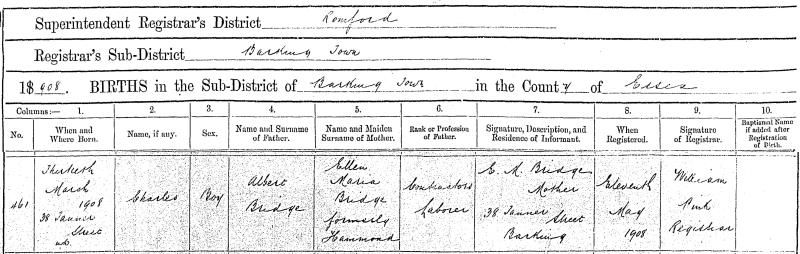 COL757904_2019-10-CHARLES_BRIDGE_Birth_1908Q2_Romford_4a_626-150dpi