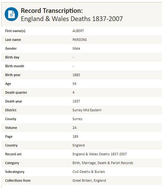 Parsons_Albert_dob1883_death1937_Surrey-possible