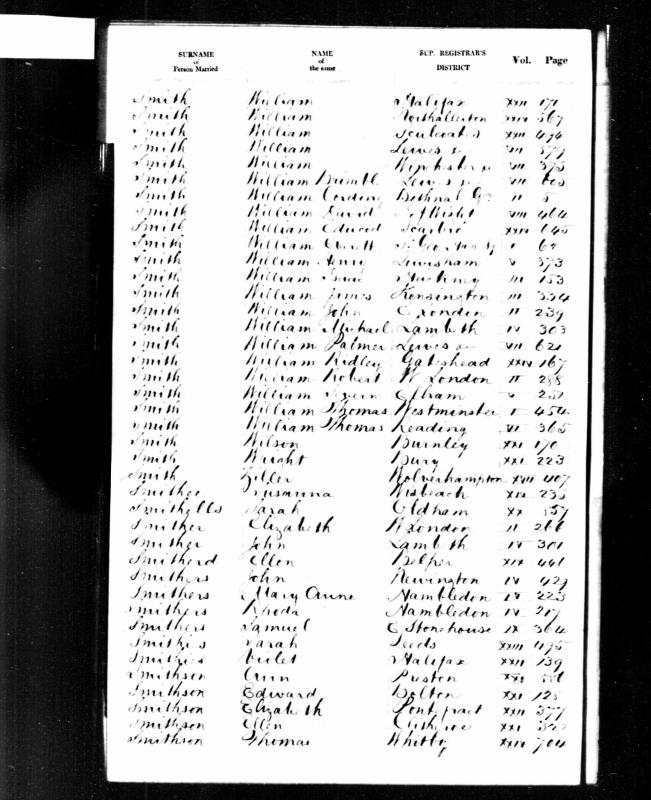 Marriage St. John the Evangelist, Westminster, Middlesex, England (Smith Square) 2 Jun 1850 William Thomas Smith & Maria Sarah Clements