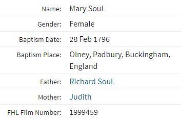 SoulMary_28Feb1796_Olney_Baptism
