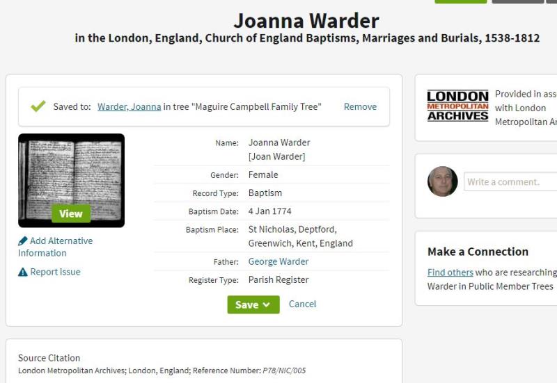 Warder_Joanna_1774_Baptism_Transcription