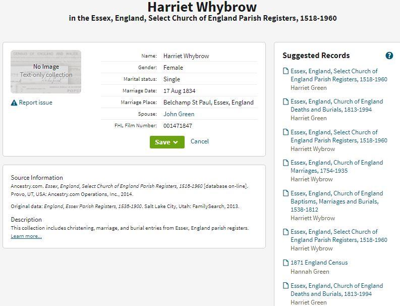 WybrowHarriett_Green_John_Marr_1834Aug17_Belchamp_St_Paul