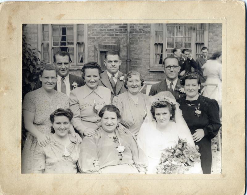 Bridge Family - Vi's Wedding -232 Valance Ave, Dagenham, England
